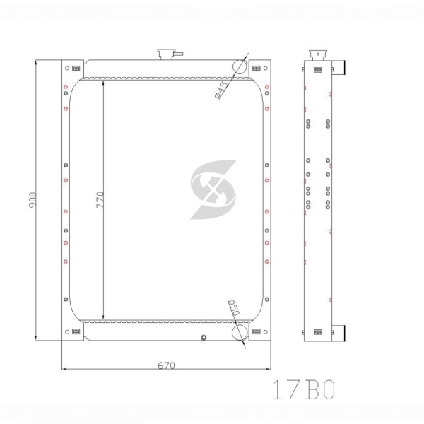 17B0 Aluminum-Plastic-Model